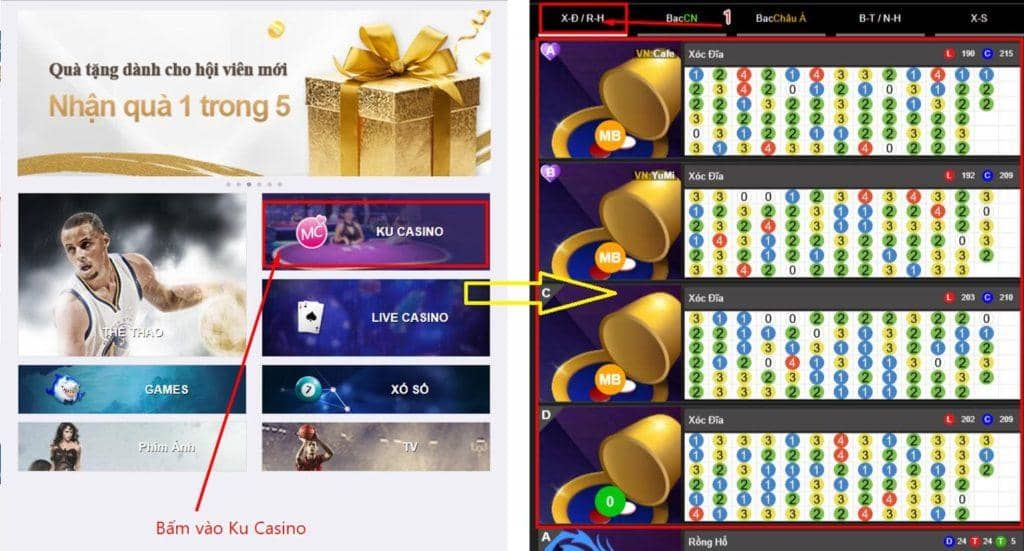 Hướng dẫn cách chơi KU Casino thắng tiền nhà cái dành cho tân thủ 1 cách chơi ku casino xóc đĩa